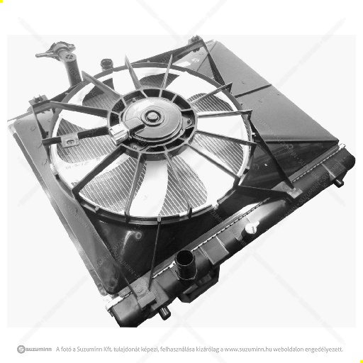 hűtés, fűtés, klíma / vízhűtő / Suzuki Swift vízhűtő ventilátor keret motorral (Eredeti Suzuki import alkatrész), cikkszám: M17700-69LKO