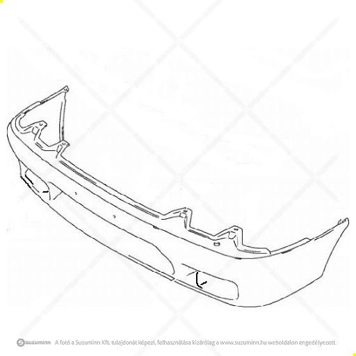 karosszéria / első lökhárító és részei / Suzuki Swift első lökhárító alsó,  utángyártott