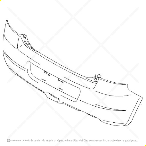 karosszéria / hátsó lökhárító és részei / Suzuki Swift 2008-2010 type2 hátsó lökhárító 