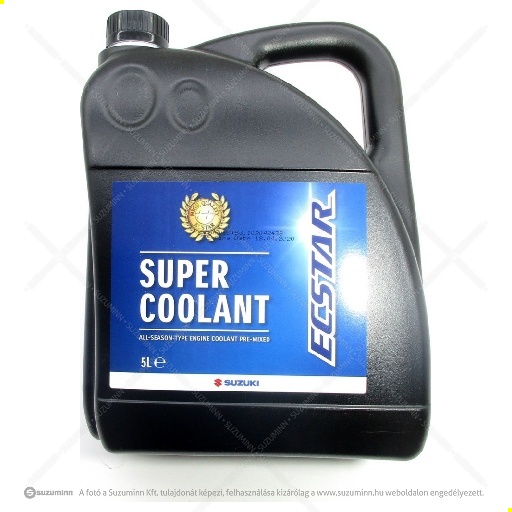 hűtés, fűtés, klíma / hűtőfolyadékok / Suzuki ECSTAR fagyálló Super Coolant hűtőfolyadék 5L (gyári, eredeti alkatrész), cikkszám: 990F0-59J44-EC1