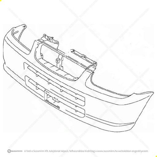 karosszéria / első lökhárító és részei / Suzuki Alto első lökhárító (gyári, eredeti alkatrész), cikkszám: M71711M79G00-5PK