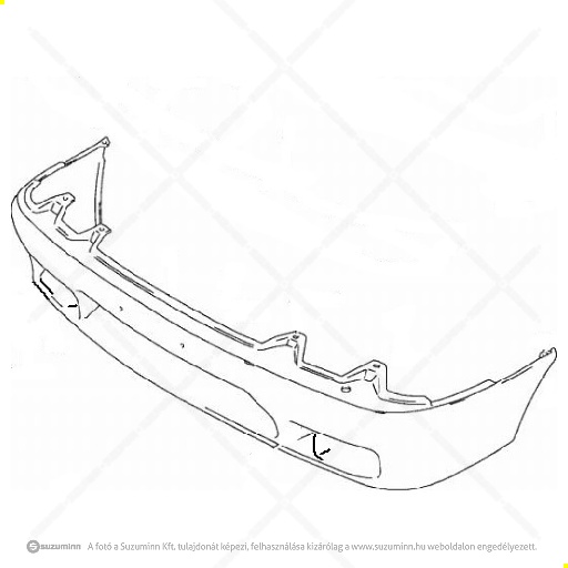 karosszéria / első lökhárító és részei / Suzuki Swift első lökhárító alsó, fekete gyári (gyári, eredeti alkatrész), cikkszám: 71712-80EA0-5PK