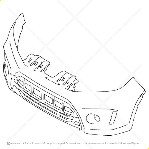 karosszéria / első lökhárító és részei / Suzuki Vitara 2015- első lökhárító (gyári, eredeti alkatrész), cikkszám: 71711-54P00-N49