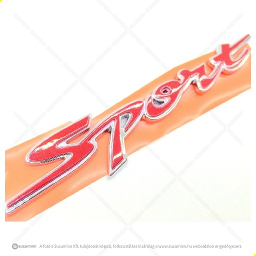 karosszéria / emblémák, feliratok, matricák / Suzuki felirat ”Sport” (gyári, eredeti alkatrész), cikkszám: 77841-57K00-DFT