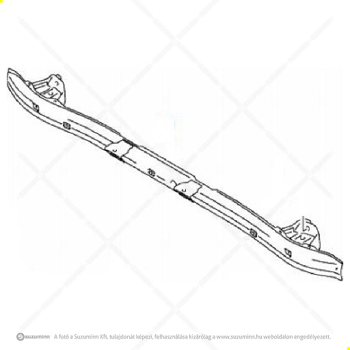karosszéria / hátsó lökhárító és részei / Suzuki Wagon R+ hátsó lökhárító tartó gyári (gyári, eredeti alkatrész), cikkszám: 71820-83E10